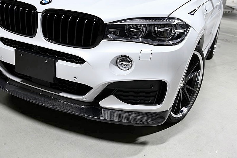 F16 - 3D Design style Carbon Front Lip Spoiler 01